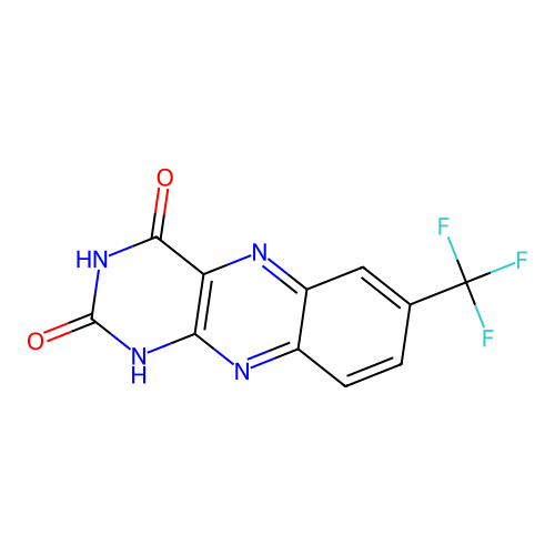 7-Trifluoromethyl-10H-benzo[g]pteridine-2,4-dione structure
