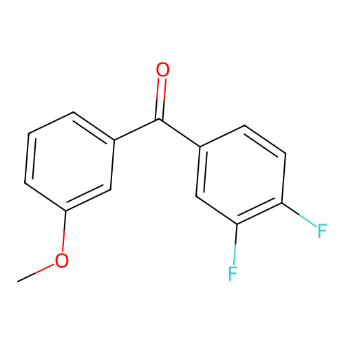 (3,4-Difluorophenyl)(3-methoxyphenyl)methanone structure