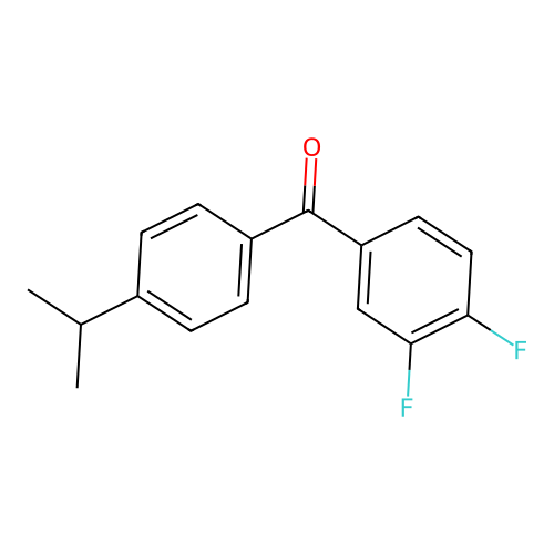 3,4-Difluoro-4'-iso-propylbenzophenone structure