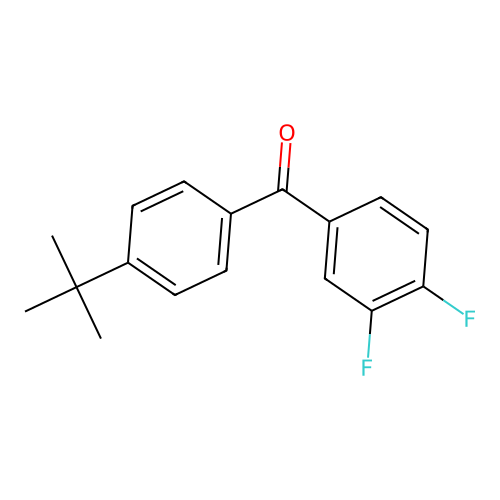 4-tert-Butyl-3',4'-difluorobenzophenone structure