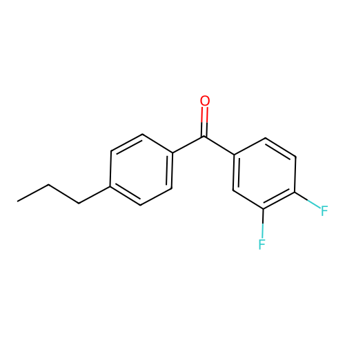 3,4-Difluoro-4'-n-propylbenzophenone structure