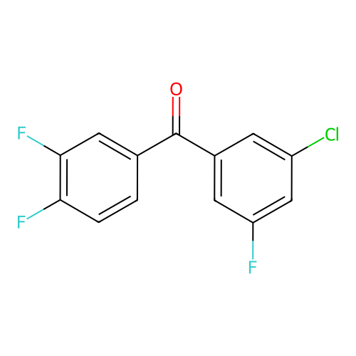 3-Chloro-3',4',5-trifluorobenzophenone structure