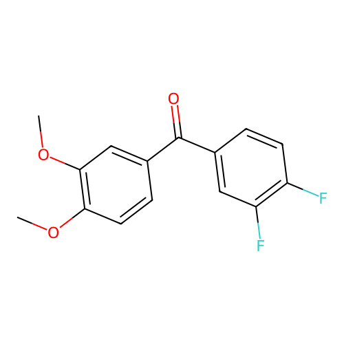 3,4-Difluoro-3',4'-dimethoxybenzophenone structure