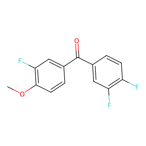 4-Methoxy-3,3',4'-trifluorobenzophenone structure