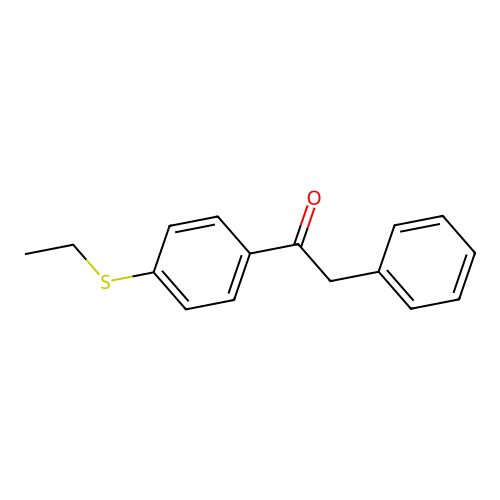 4'-Ethylthio-2-phenylacetophenone structure