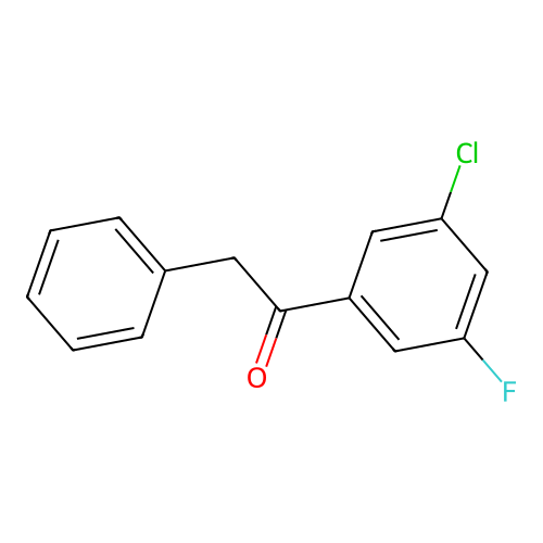 1-(3-Chloro-5-fluorophenyl)-2-phenylethanone structure