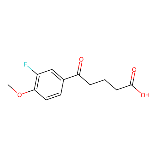 5-(3-Fluoro-4-methoxyphenyl)-5-oxopentanoic acid structure