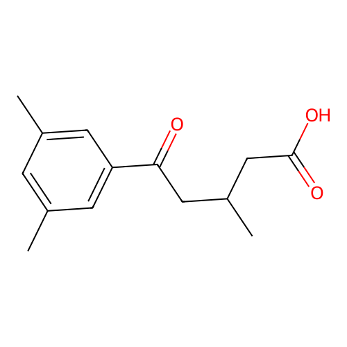 5-(3,5-Dimethylphenyl)-3-methyl-5-oxovaleric acid structure