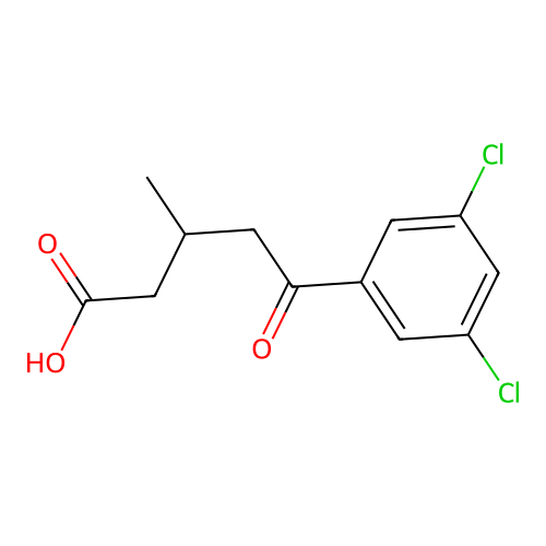 5-(3,5-Dichlorophenyl)-3-methyl-5-oxovaleric acid structure