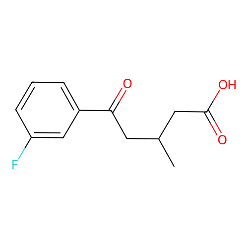 5-(3-Fluorophenyl)-3-methyl-5-oxovaleric acid structure