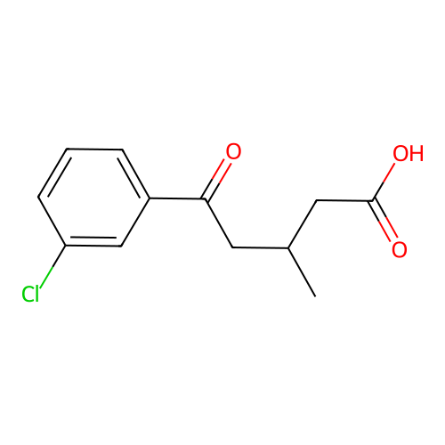 5-(3-Chlorophenyl)-3-methyl-5-oxopentanoic acid structure