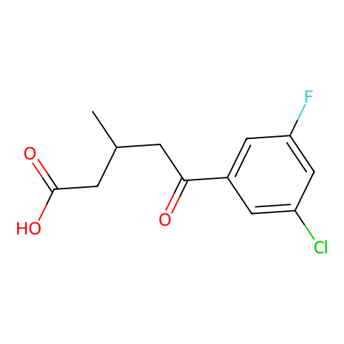 5-(3-Chloro-5-fluorophenyl)-3-methyl-5-oxopentanoic acid structure