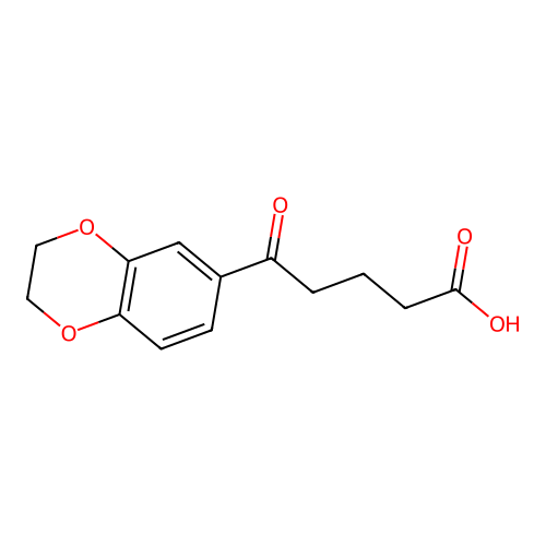 5-(2,3-Dihydro-1,4-benzodioxin-6-yl)-5-oxopentanoic acid structure