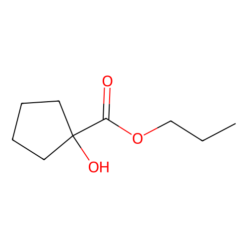 Propyl 1-hydroxycyclopentane-1-carboxylate structure