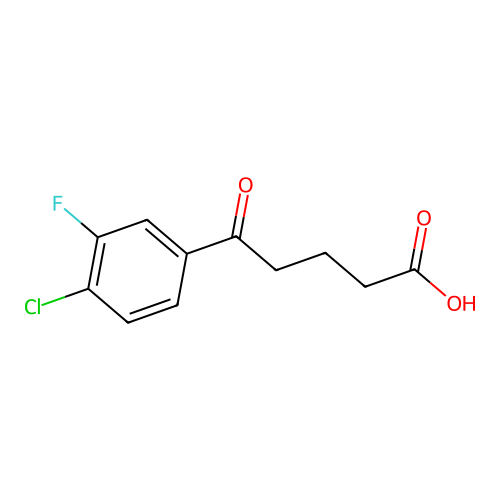 5-(4-Chloro-3-fluorophenyl)-5-oxovaleric acid structure
