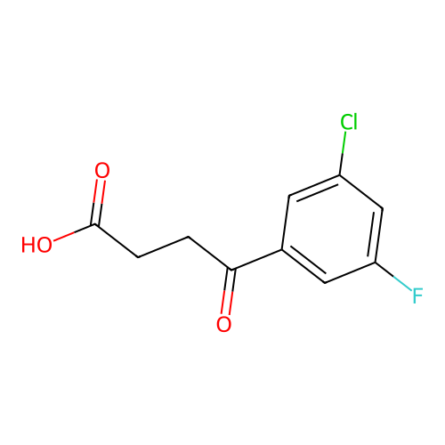 4-(3-Chloro-5-fluorophenyl)-4-oxobutyric acid structure