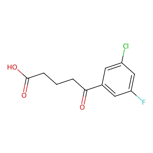 5-(3-Chloro-5-fluorophenyl)-5-oxovaleric acid structure