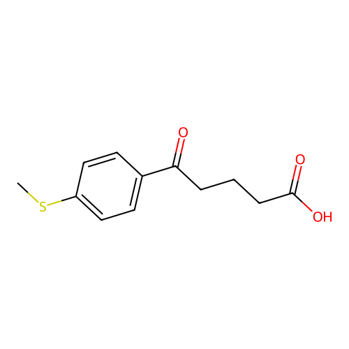 5-Oxo-5-(4-thiomethylphenyl)valeric acid structure