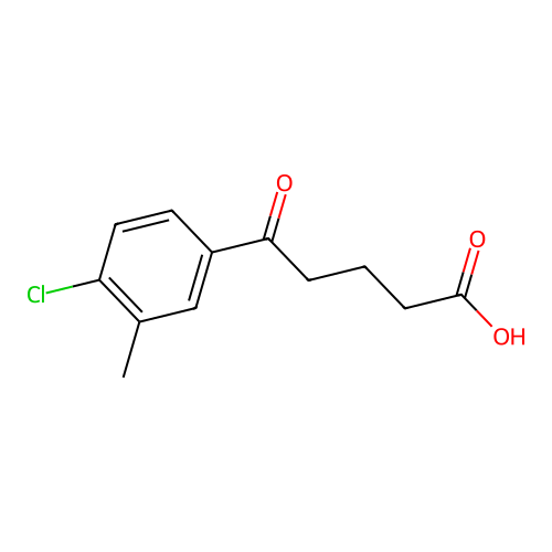 5-(4-Chloro-3-methylphenyl)-5-oxovaleric acid structure