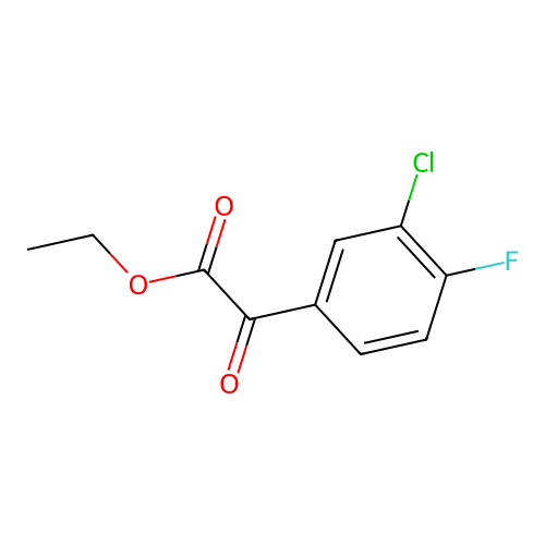 Ethyl 3-chloro-4-fluorobenzoylformate structure