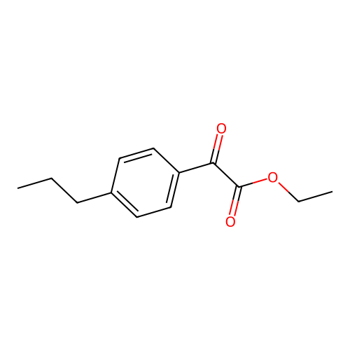 Ethyl 4-n-propylbenzoylformate structure