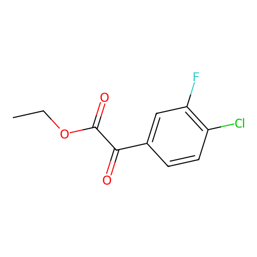 Ethyl 4-chloro-3-fluorobenzoylformate structure