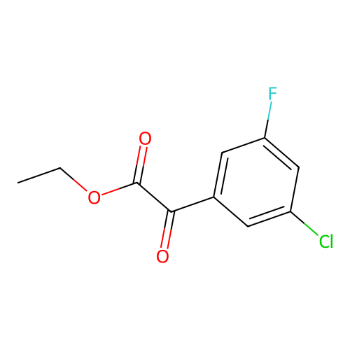 Ethyl 3-chloro-5-fluorobenzoylformate structure