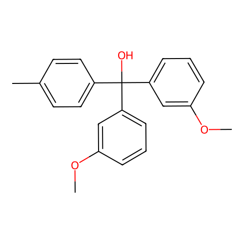 3,3'-Dimethoxy-4''-methyltrityl alcohol structure