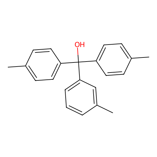 4,4'-Dimethyl-3''-methyltrityl alcohol structure