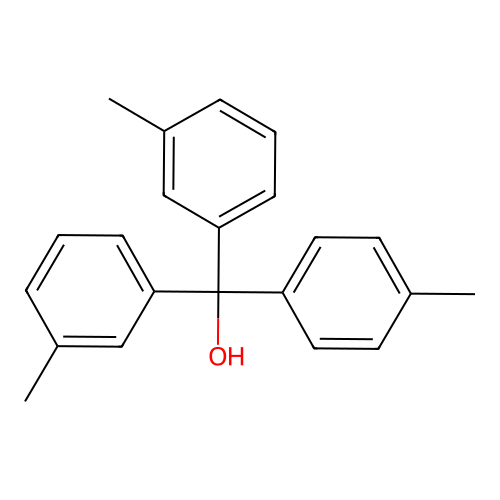 3,3'-Dimethyl-4''-methyltrityl alcohol structure