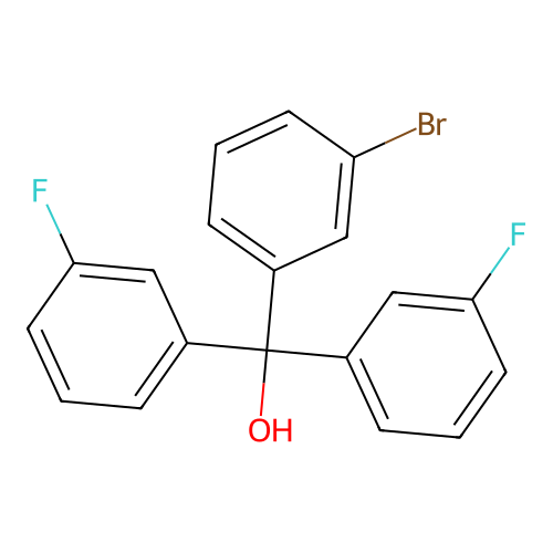 3-Bromo-3',3''-difluorotrityl alcohol structure