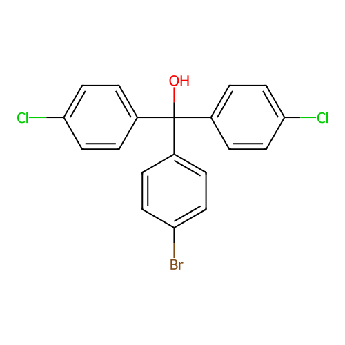 4-Bromo-4',4''-dichlorotrityl alcohol structure
