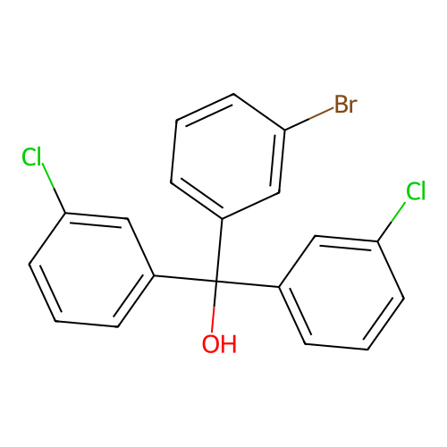 3-Bromo-3',3''-dichlorotrityl alcohol structure