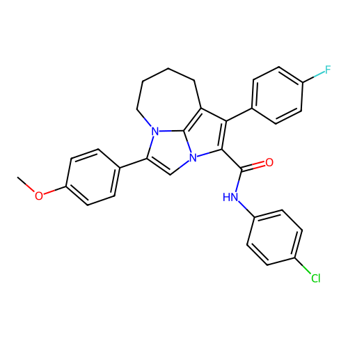 C30H25ClFN3O2 structure