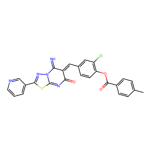 C25H16ClN5O3S structure