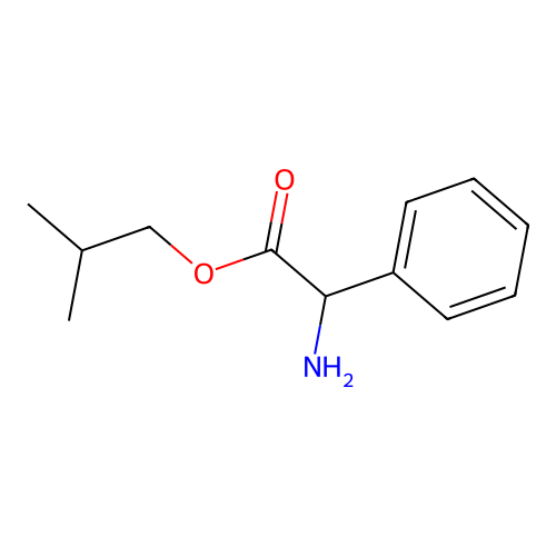 2-Methylpropyl 2-amino-2-phenylacetate structure