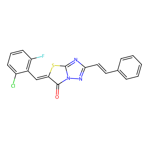 C19H11ClFN3OS structure