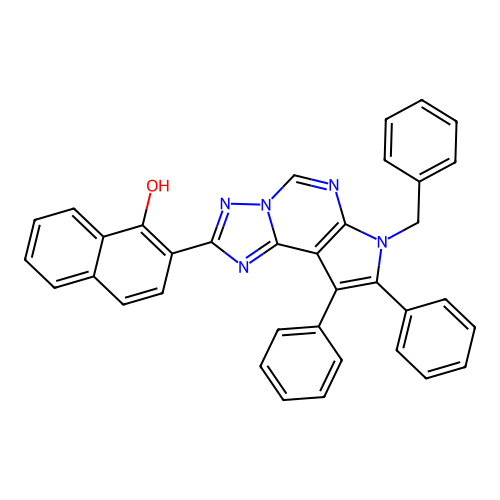 C36H25N5O structure