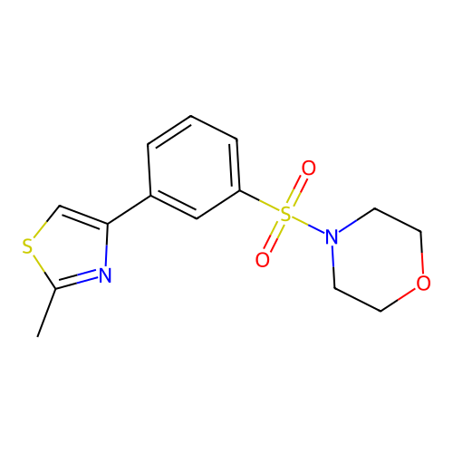 4-[3-(2-Methyl-1,3-thiazol-4-yl)phenyl]sulfonylmorpholine structure