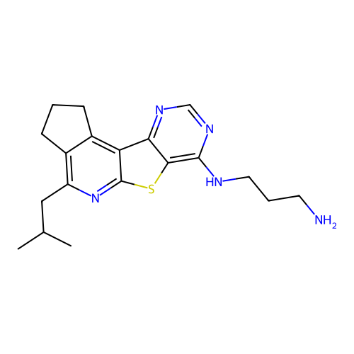C19H25N5S structure