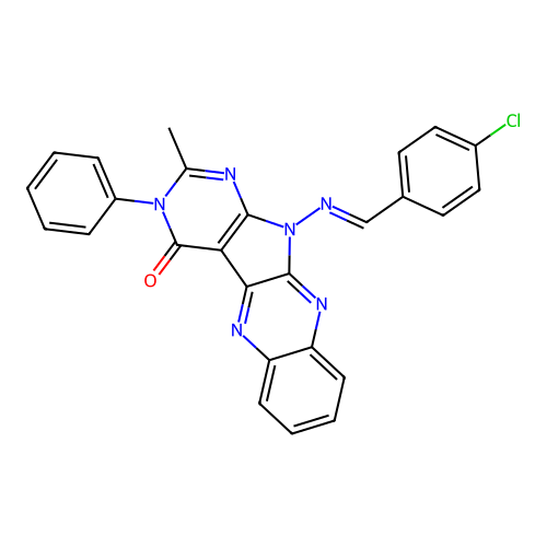 C26H17ClN6O structure