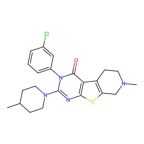 C22H25ClN4OS structure