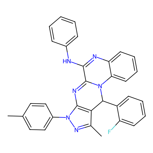 C32H25FN6 structure