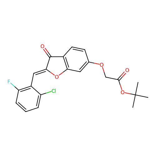 C21H18ClFO5 structure