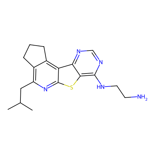 C18H23N5S structure