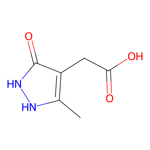 (5-Methyl-3-oxo-2,3-dihydro-1H-pyrazol-4-YL)acetic acid structure