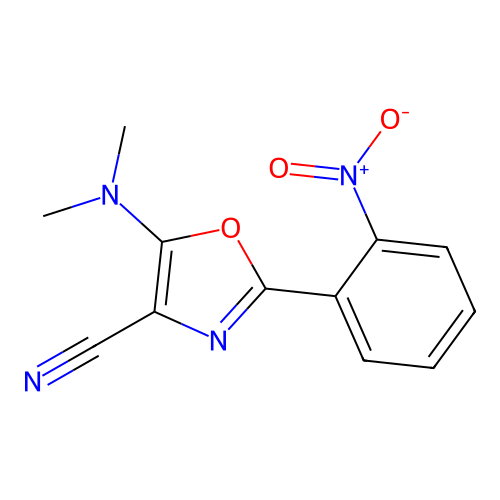 5-(Dimethylamino)-2-(2-nitrophenyl)-1,3-oxazole-4-carbonitrile structure