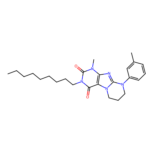 1-methyl-9-(3-methylphenyl)-3-nonyl-7,8-dihydro-6H-purino[7,8-a]pyrimidine-2,4-dione structure