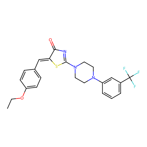 C23H22F3N3O2S structure