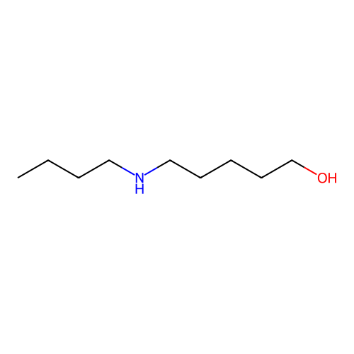 5-(Butylamino)pentan-1-ol structure